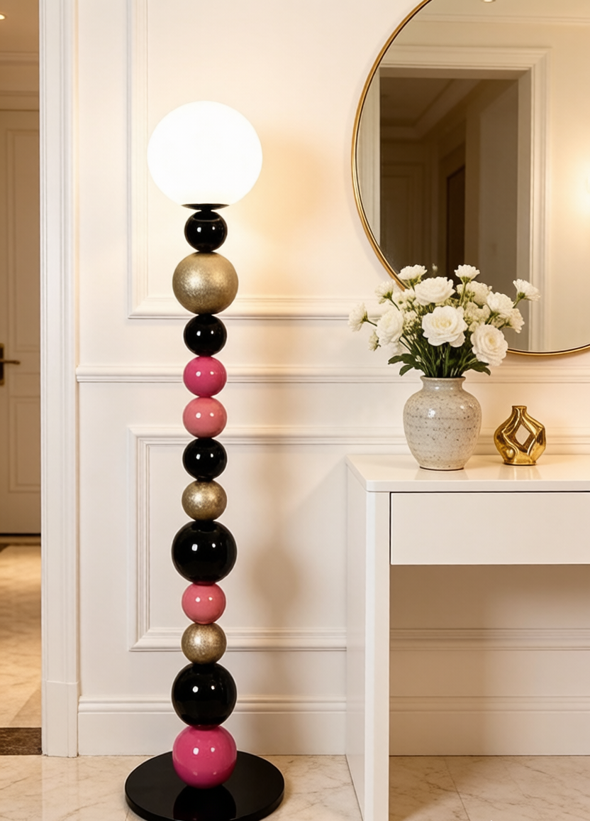 Bubble Ball Stacked Floor Lamp