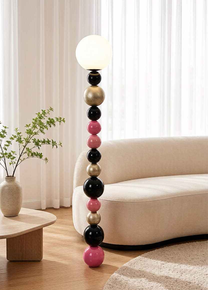 Bubble Ball Stacked Floor Lamp