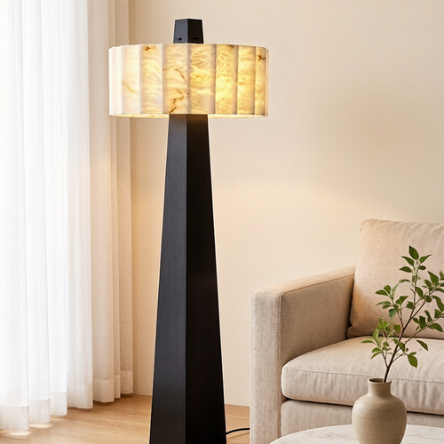 Natural Alabaster Floor Lamp