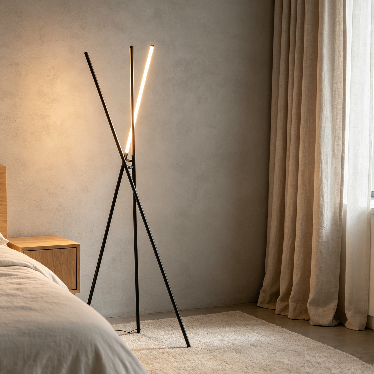 Minimalist LED Tripod Floor Lamp