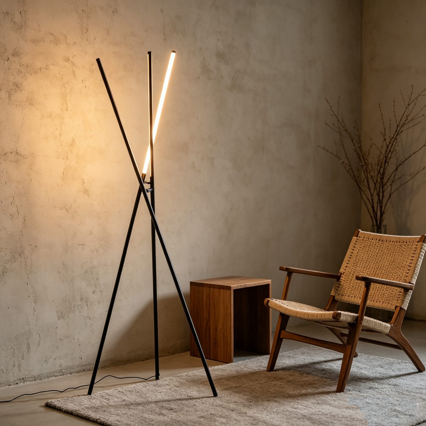 Minimalist LED Tripod Floor Lamp